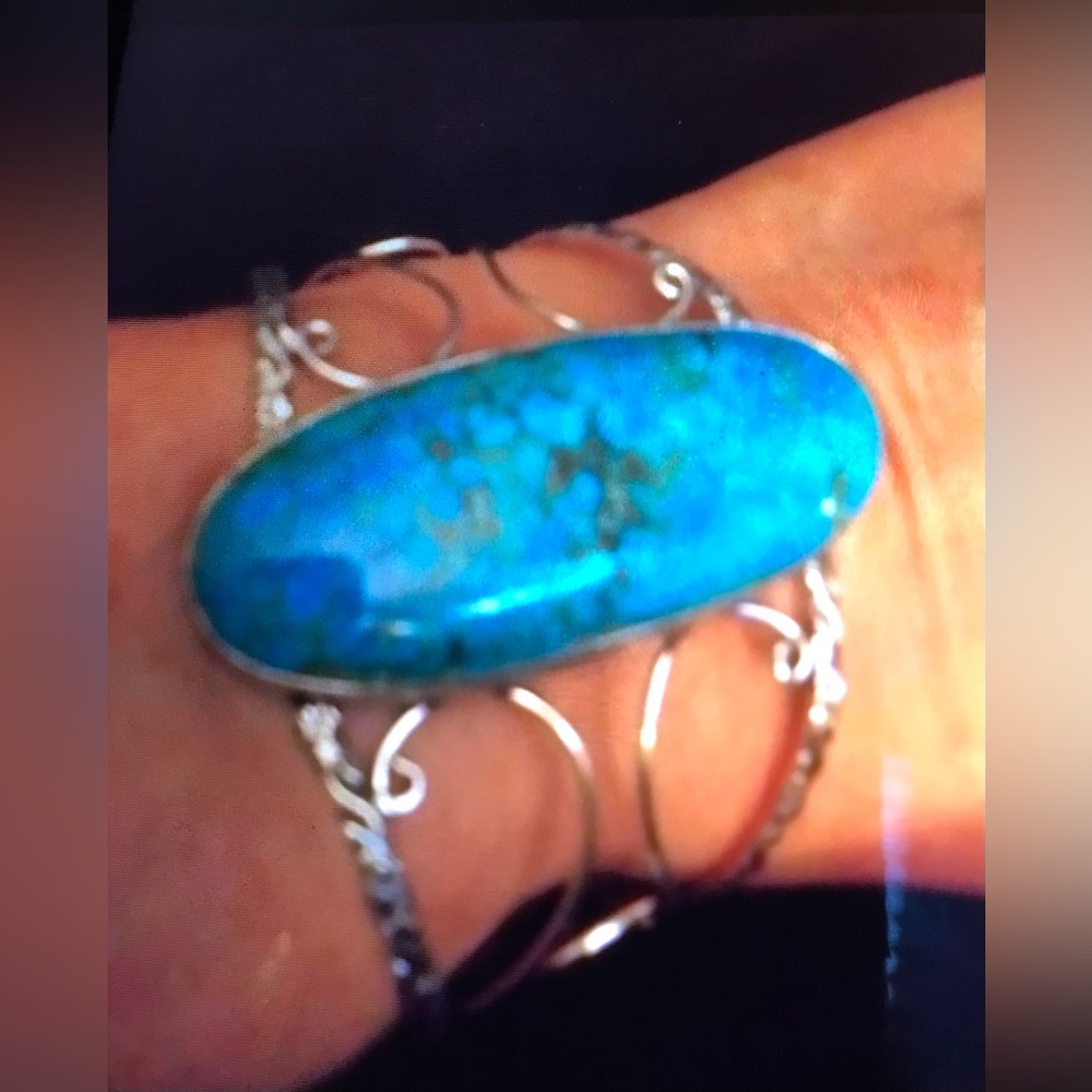 Turquoise 925 Sterling Silver Cuff Bracelet